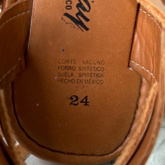 Artesanias Garibay Authentic Mexican Sandals-‎ Sz 7 - Picture 8 of 9